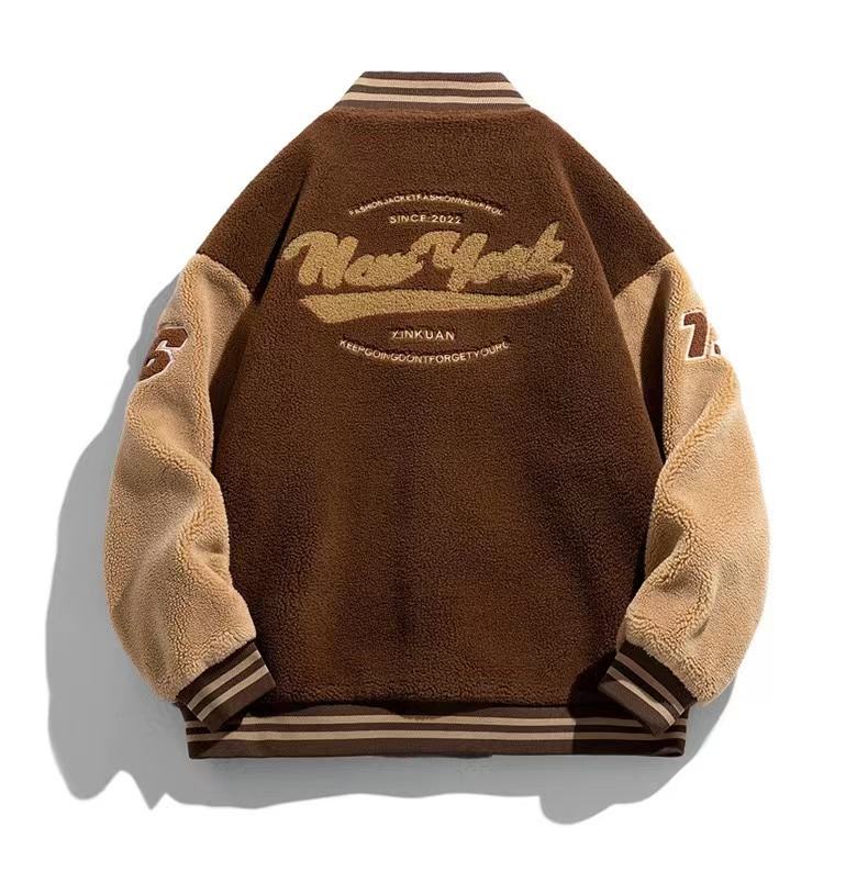 Brown Suede Letterman Jacket3 Brown Suede Letterman Jacket3